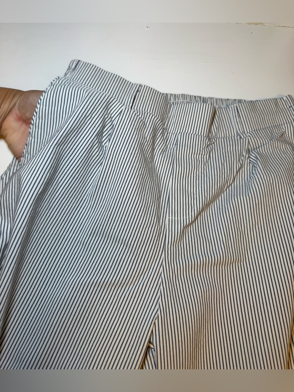 Shinestar Women’s Striped Trousers - Blue & White - Picture 6 of 15